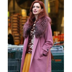 Anne Hathaway Modern Love Pink Coat 